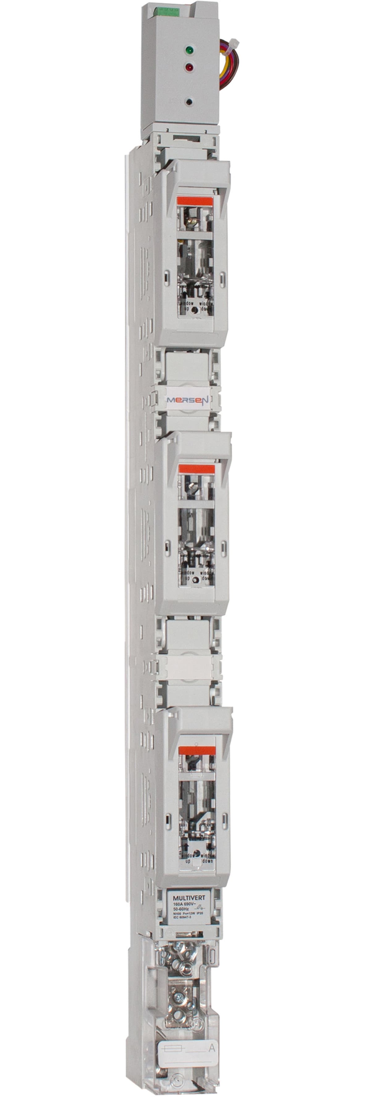 MERSEN - Sezionatore sottocarico NH t.00 160A 3x1 polo Sistema Bus Bar 185mm M8 FM pronto