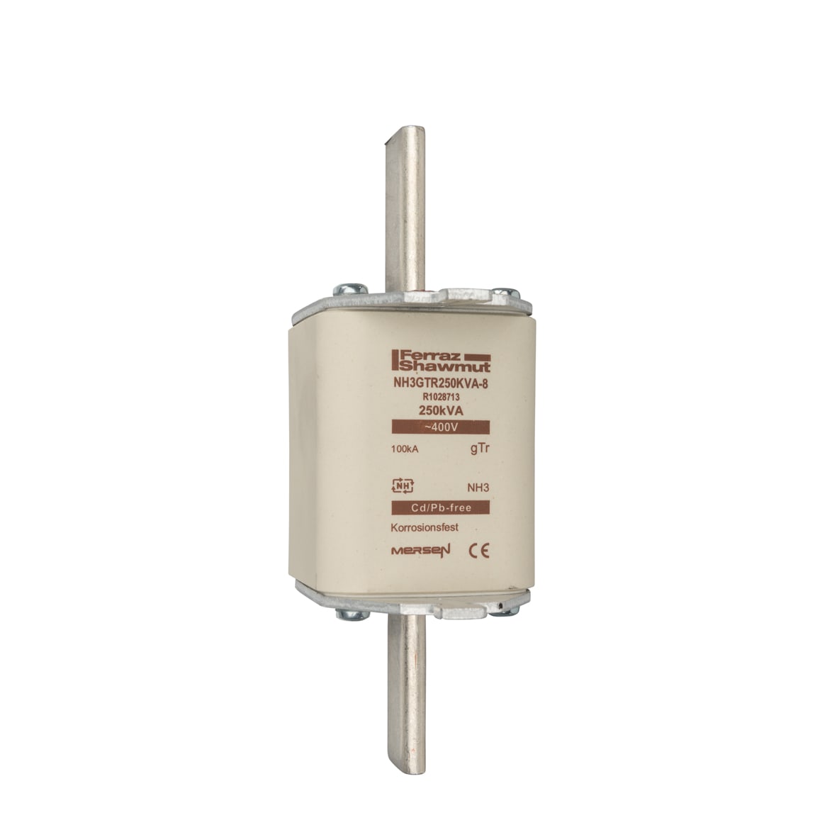 MERSEN - Fusibile NH3 gTr 400VAC 361A 250KVA Placche Attive Indicatore Superiore