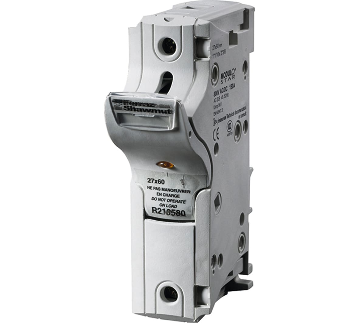 MERSEN - Portafusibili 800VAC 800VDC 27x60 1 polo Faston capocorda IP20