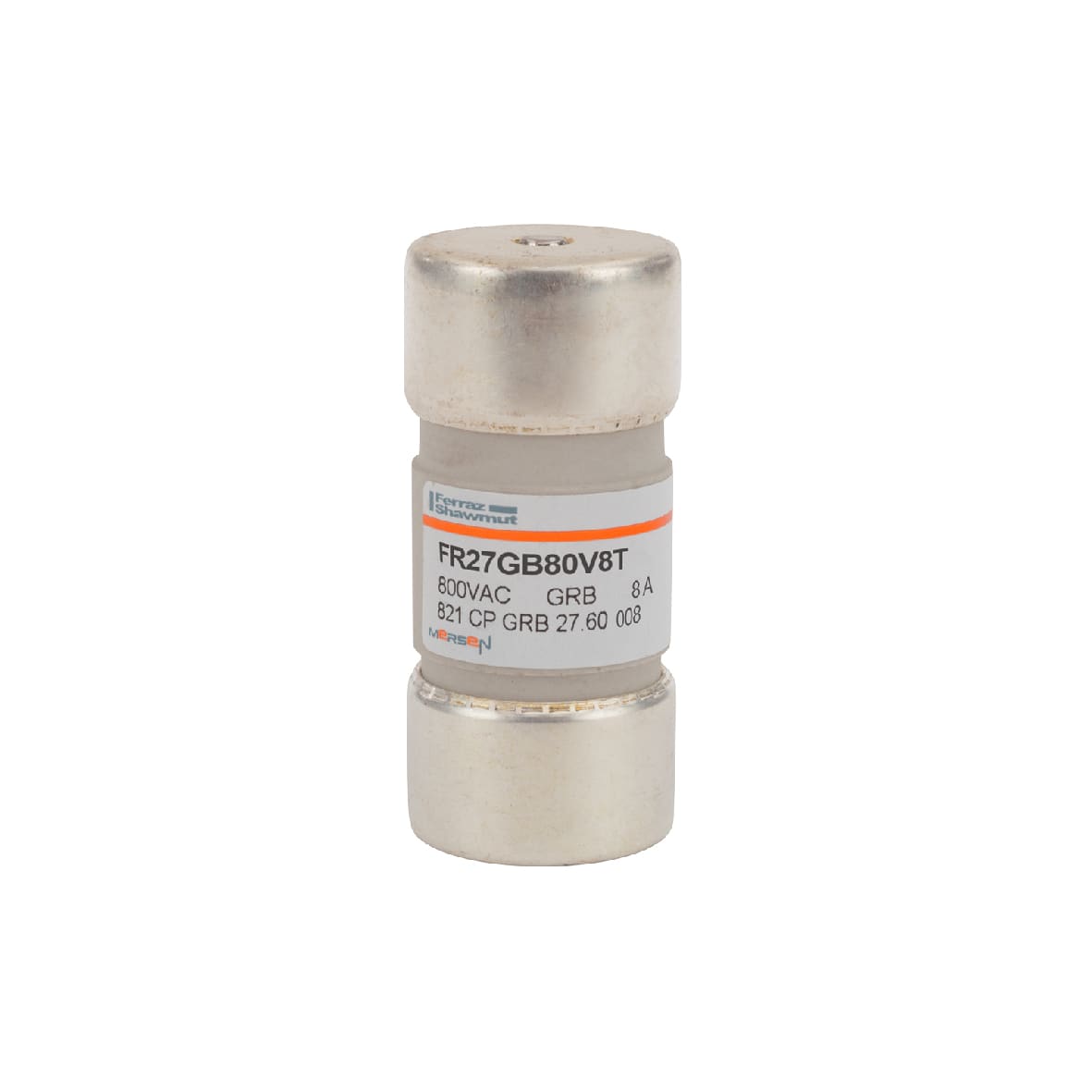MERSEN - Fusibile cilindrico ad alta velocità 27x60 gR 800VAC 8A Percussore