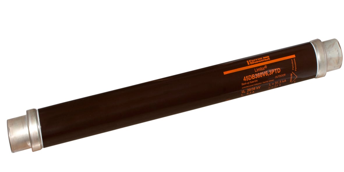 MERSEN - Fusibile di backup HV DIN VDE T402 36kVAC 6.3A d56,L367mm Percussore Termico 80N