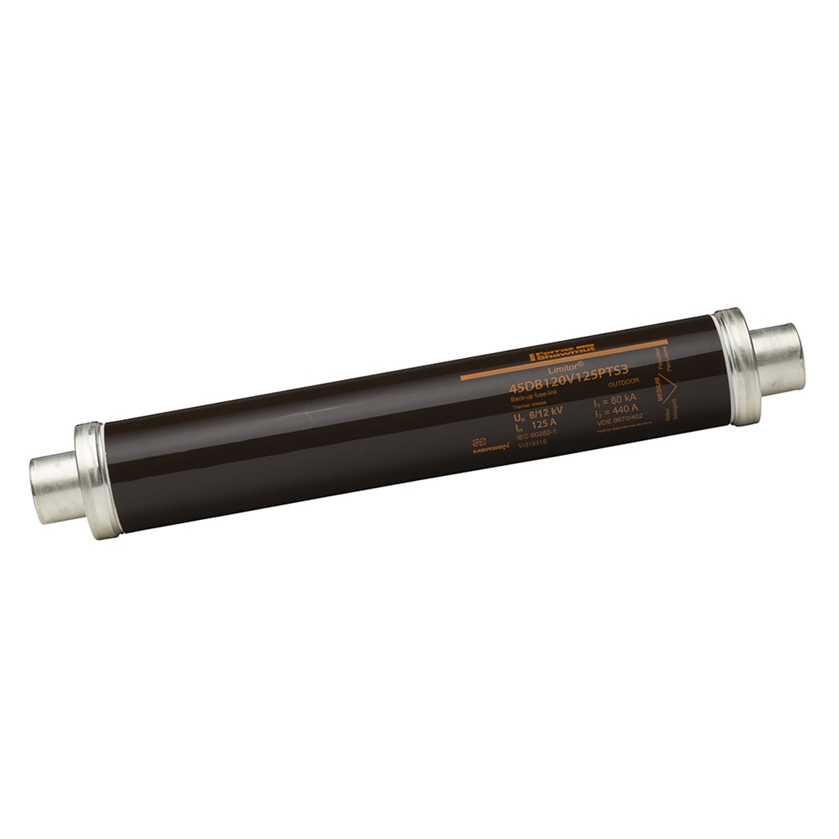 MERSEN - Fusibile di backup HV DIN VDE T402 12kVAC 125A d78,L442mm Percussore Termico 80N