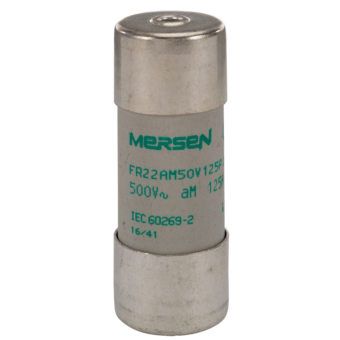 MERSEN - Fusibile cilindrico aM 22x58 CEI 500VAC 125A Con Percusorre