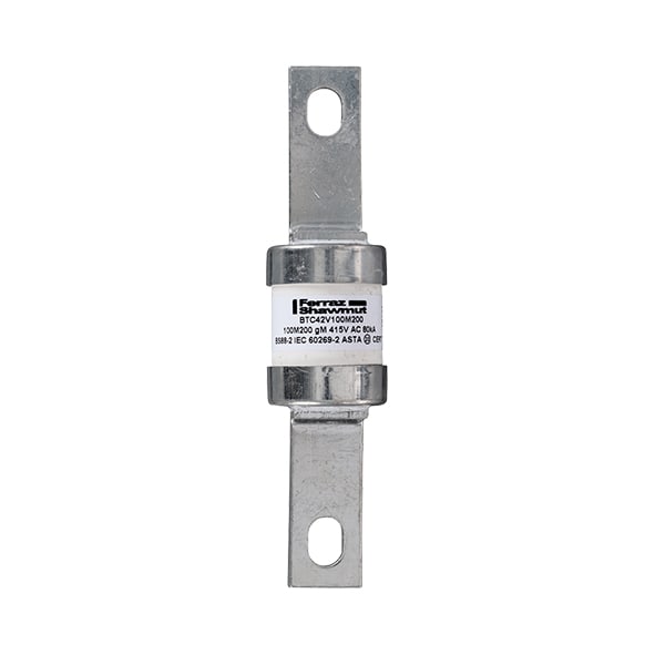 MERSEN - Fusibile BS IEC gM B1 415VAC 240VDC 100M200A BTC Targhetta imbullonata centrale