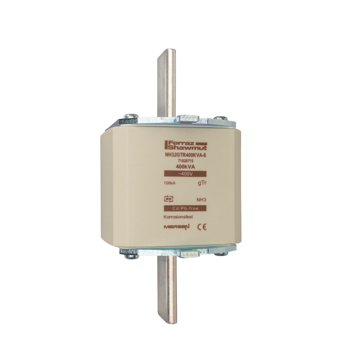 MERSEN - Fusibile NH3 gTr 400VAC 577A 400KVA Placche Attive Indicatore Superiore