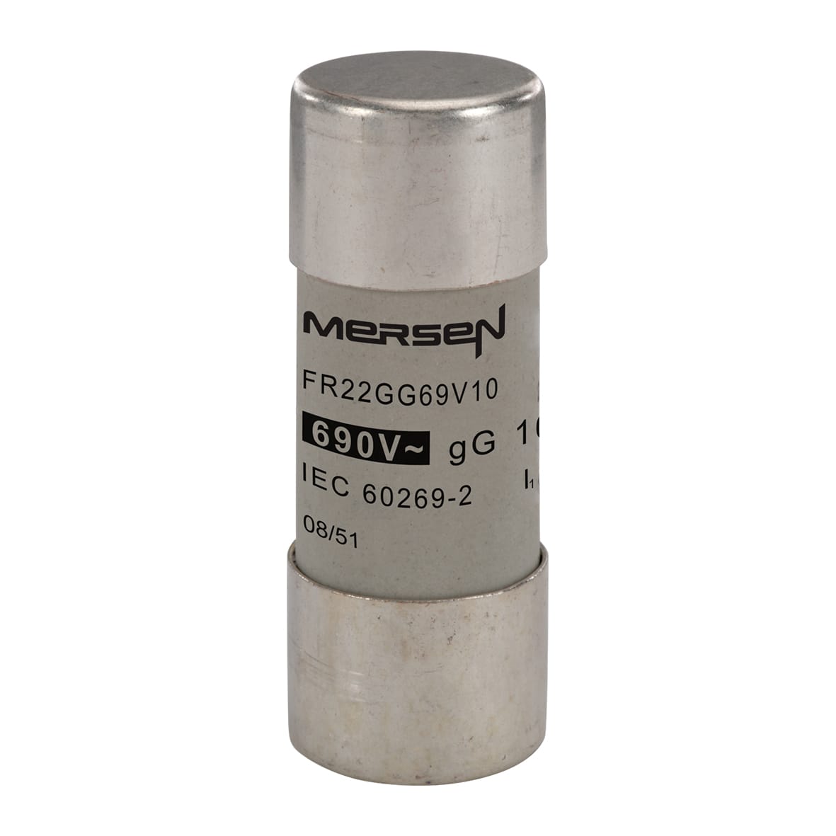 MERSEN - Fusibile cilindrico gG 22x58 CEI 690VAC 10A