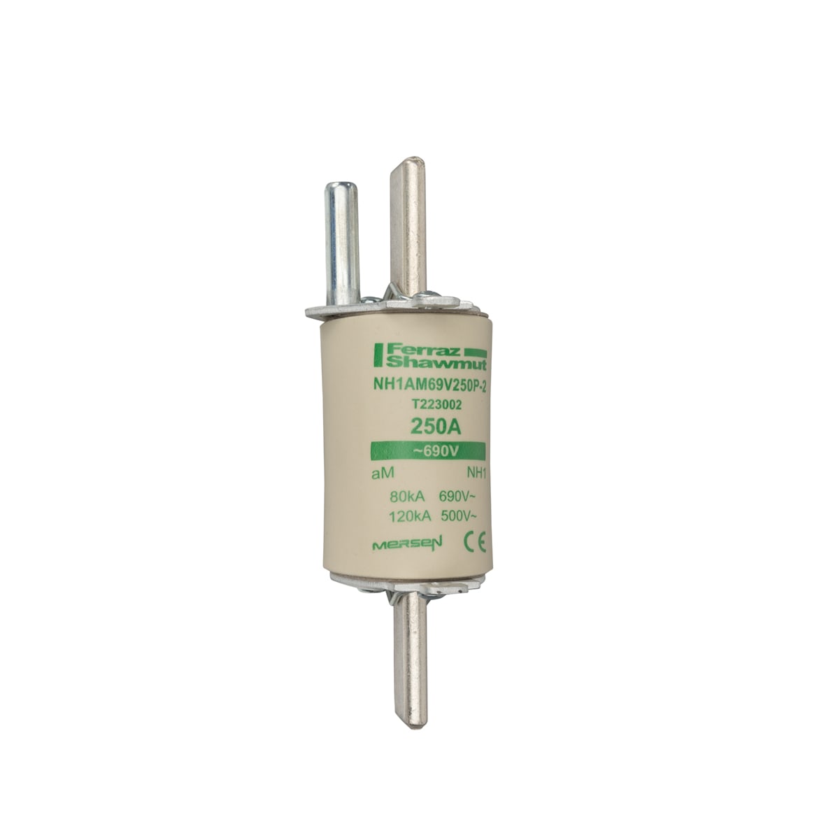MERSEN - Fusibile NH1 aM 690VAC 250A Placche Attive Percussore