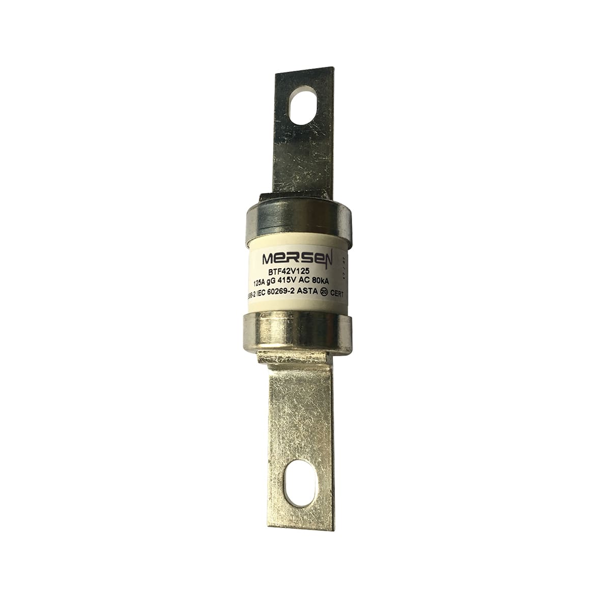 MERSEN - Fusibile BS IEC gG B2 415VAC 240VDC 125A BTF Targhetta imbullonata centrale