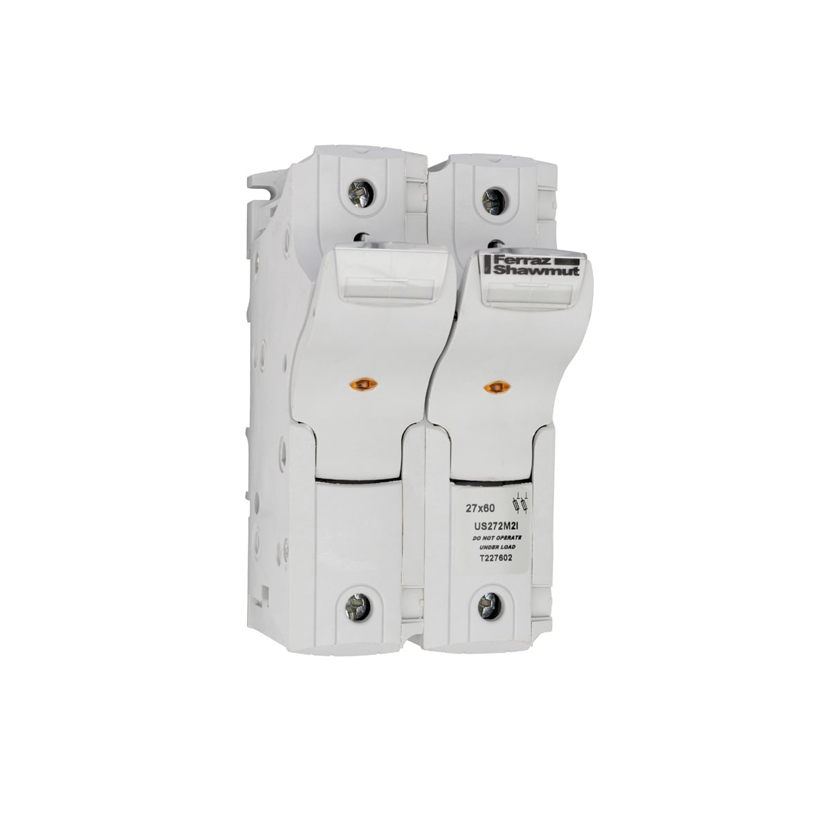 MERSEN - Portafusibili 800VAC 800VDC 27x60 2p Ind. visivo 2x Micro. Faston capocorda IP20