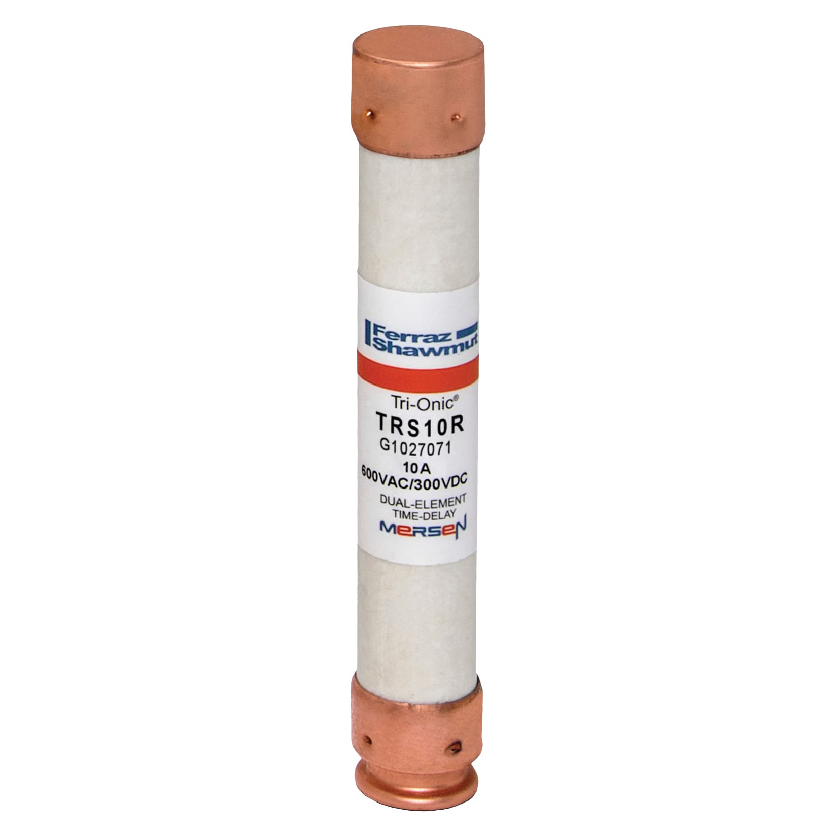 MERSEN - Fusibile TRS-R - Classe RK5 - Ritardati 600VAC 600VDC 10A Cilindrico