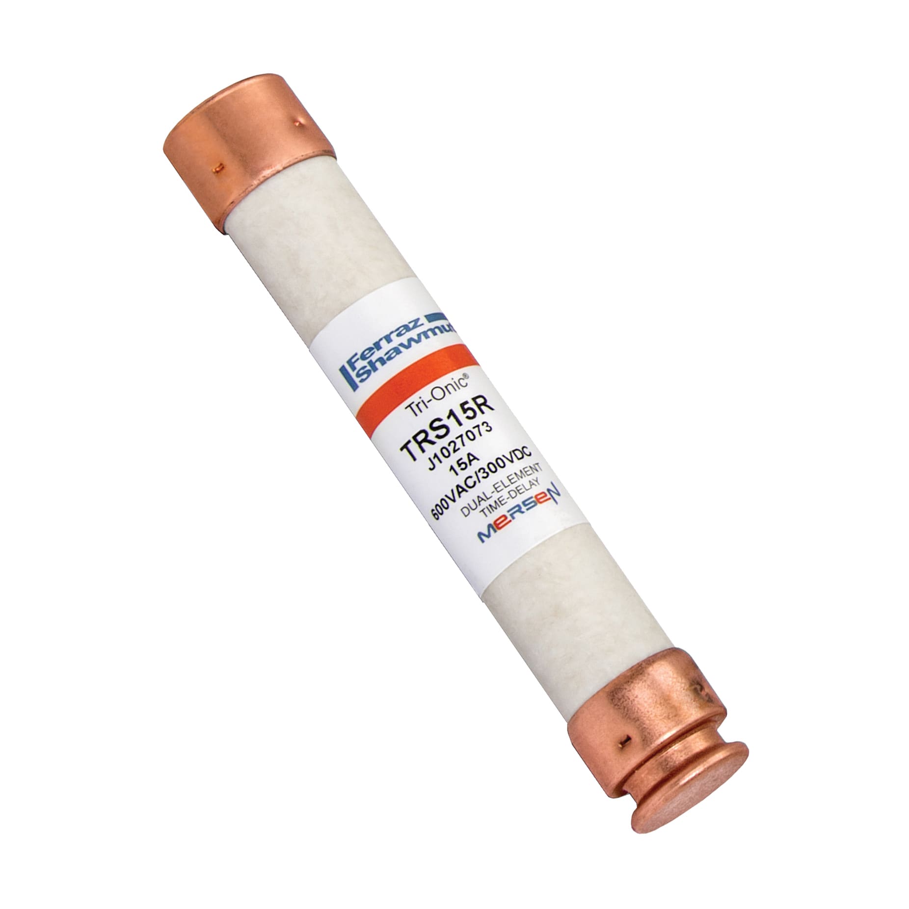 MERSEN - Fusibile TRS-R - Classe RK5 - Ritardati 600VAC 300VDC 15A Cilindrico