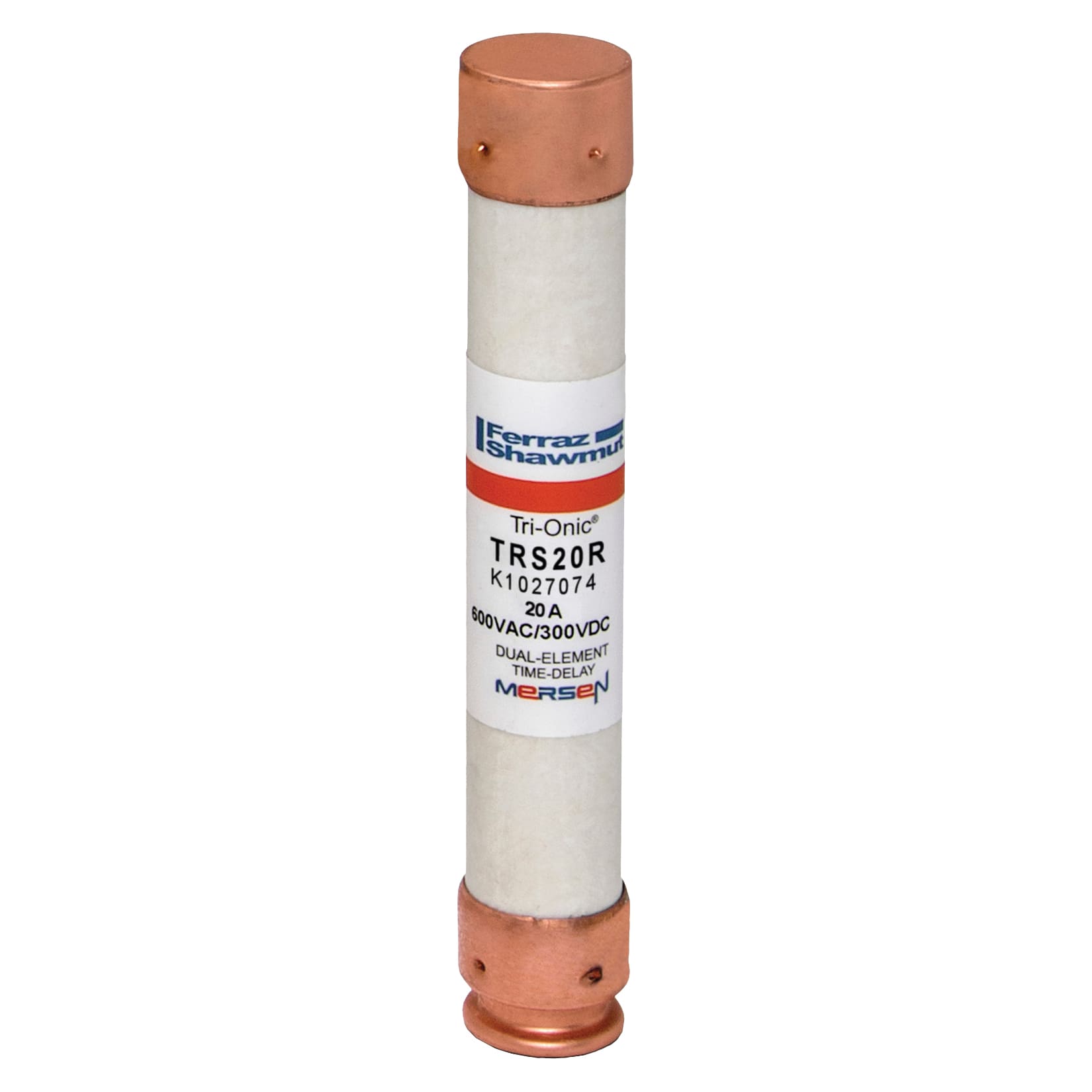 MERSEN - Fusibile TRS-R - Classe RK5 - Ritardati 600VAC 300VDC 20A Cilindrico