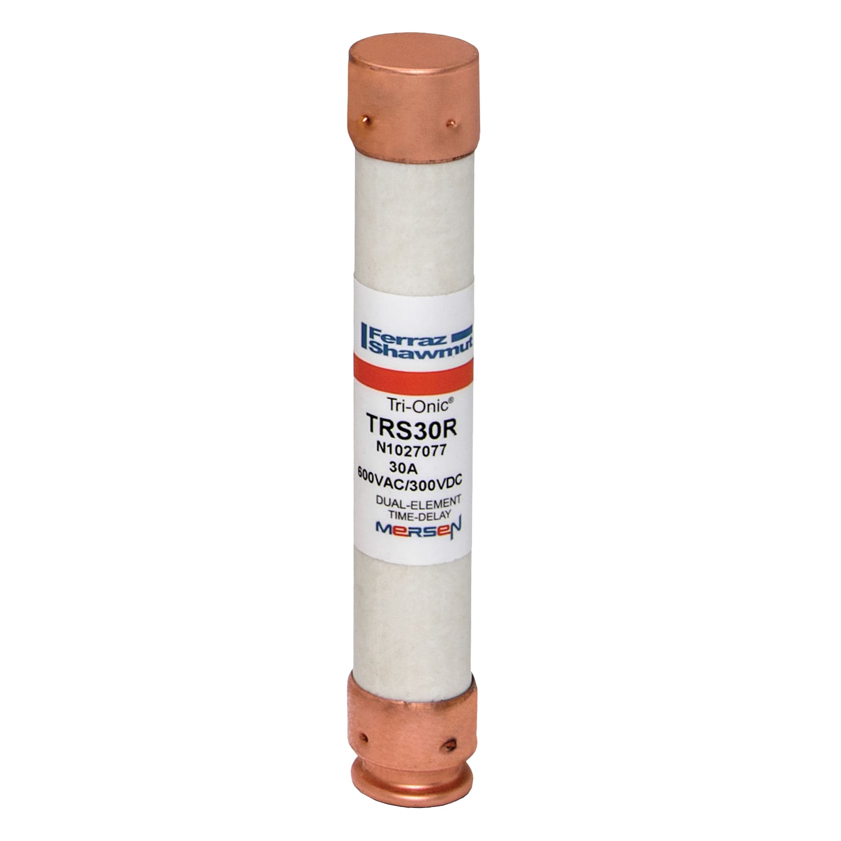 MERSEN - Fusibile TRS-R - Classe RK5 - Ritardati 600VAC 300VDC 30A Cilindrico