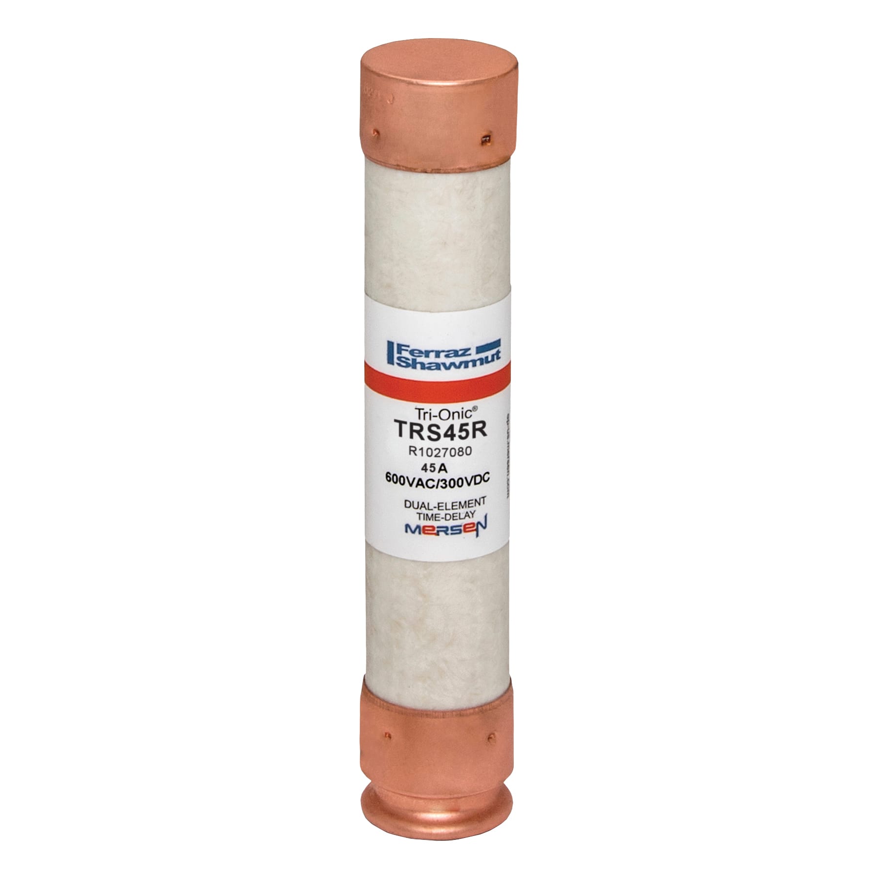 MERSEN - Fusibile TRS-R - Classe RK5 - Ritardati 600VAC 300VDC 45A Cilindrico
