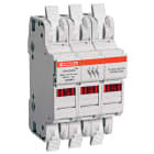 MERSEN - Portafusibili 600VAC 600VDC Midget 30A 3 poli Midget LED Morsetto a gabbia IP20
