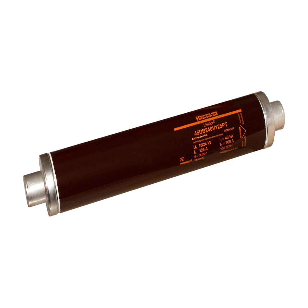 MERSEN - Fusibile di backup HV DIN VDE T4 24kVAC 125A d88mm, L442mm Percussore CPD 80N
