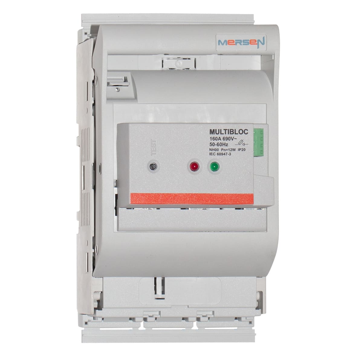 MERSEN - Sezionatore sottocarico NH 00 160A 3 p Pannello/Colleg. dal basso M8 ele mon.