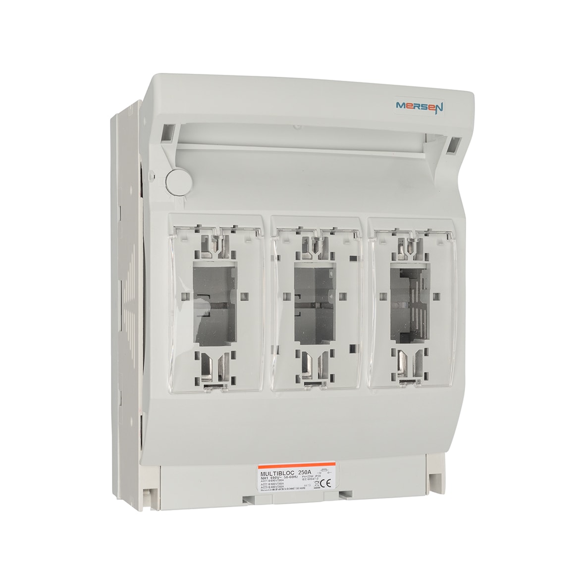 MERSEN - Sezionatore sottocarico NH 1 250A 3 p Pannello/Col.basso Morsetto a cinghia M10