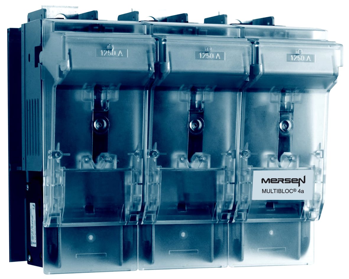 MERSEN - Sezionatore sottocarico NH 4a 1250A 3x1 polo Pannello/Collegamento dal basso M16