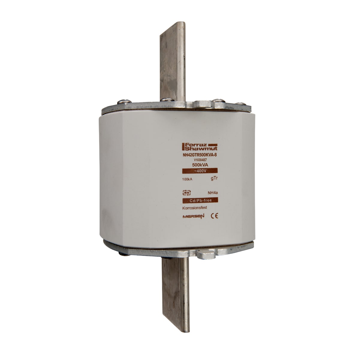 MERSEN - Fusibile NH4a gTr 400VAC 722A 500KVA Placche Attive Indicatore Superiore