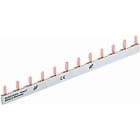 MERSEN - Busbar Pin 1-pole 212mm 10mm² cross section with insulation Pitch 18mm