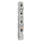 MERSEN - Sezionatore sottocarico NH t.3 630A 1x4 poli Sistema Bus Bar 185mm Terminale a V