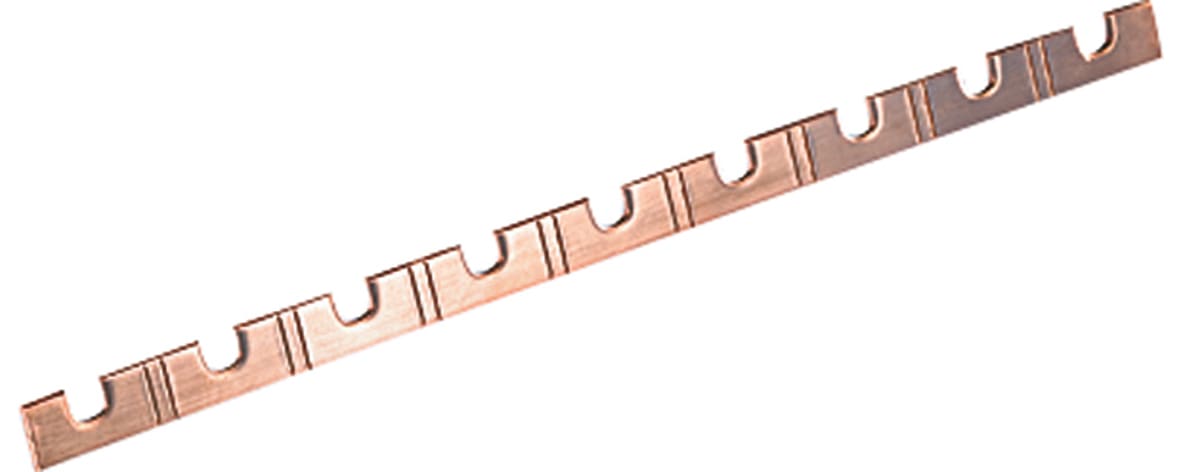 MERSEN - Busbar Fork 1-pole 1000mm 10mm² cross section without insulation Pitch 9mm