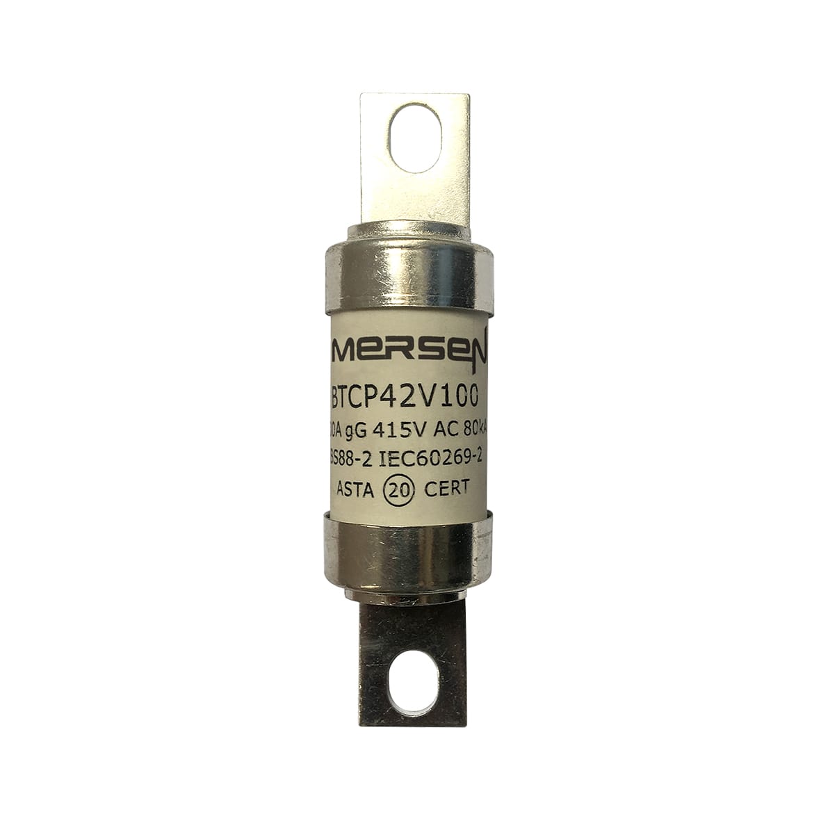 MERSEN - Fusibile BS IEC gG A4 415VAC 240VDC 100A BTCP Lame sfalsate