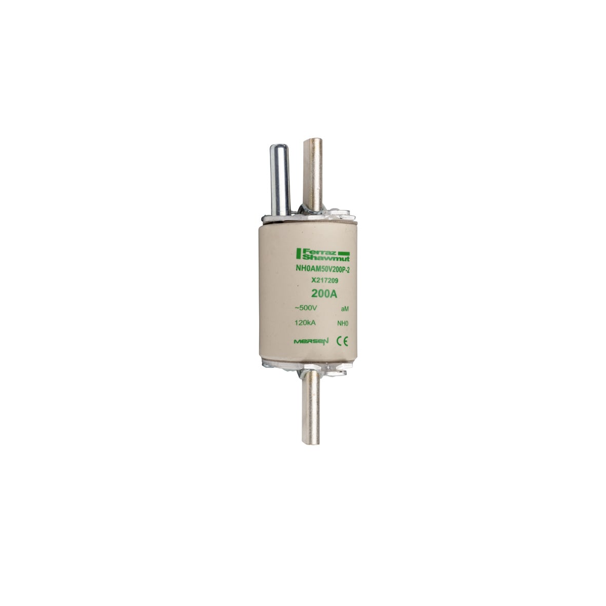 MERSEN - Fusibile NH0 aM 500VAC 200A Placche Attive Percussore