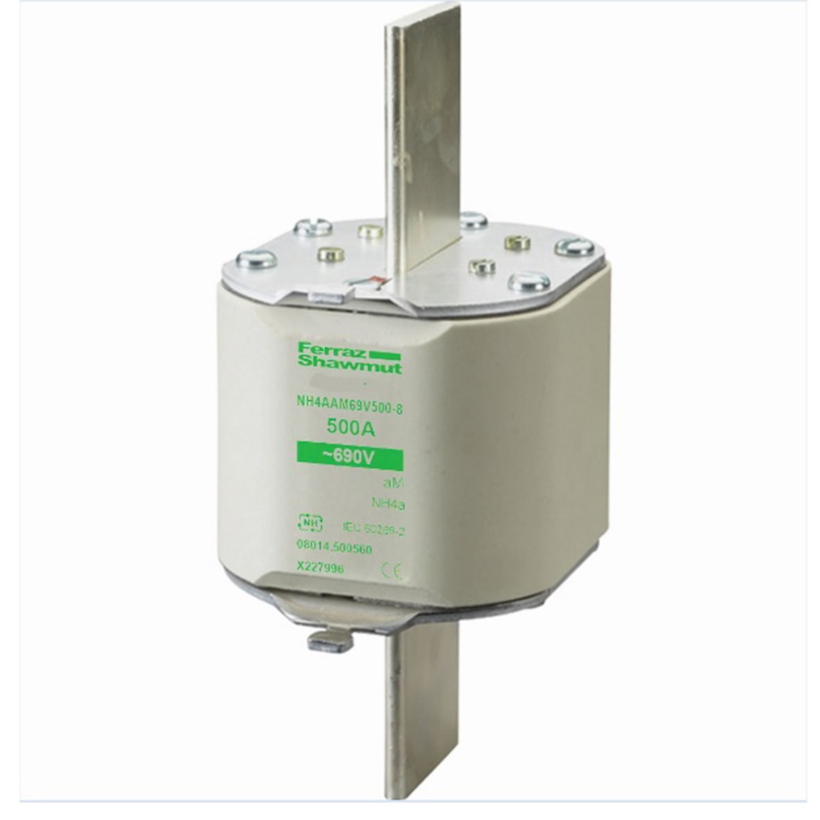 MERSEN - Fusibile NH4a aM 690VAC 500A Placche Attive Indicatore Superiore