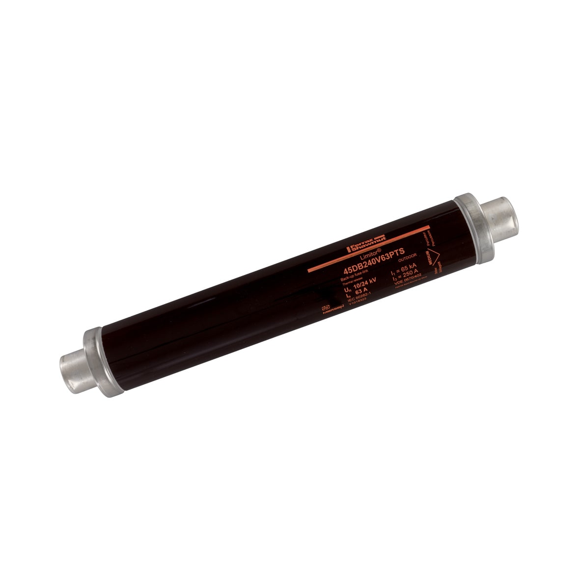 MERSEN - Fusibile di backup HV DIN VDE T402 24kVAC 63A d78,L442mm Percussore Termico 80N