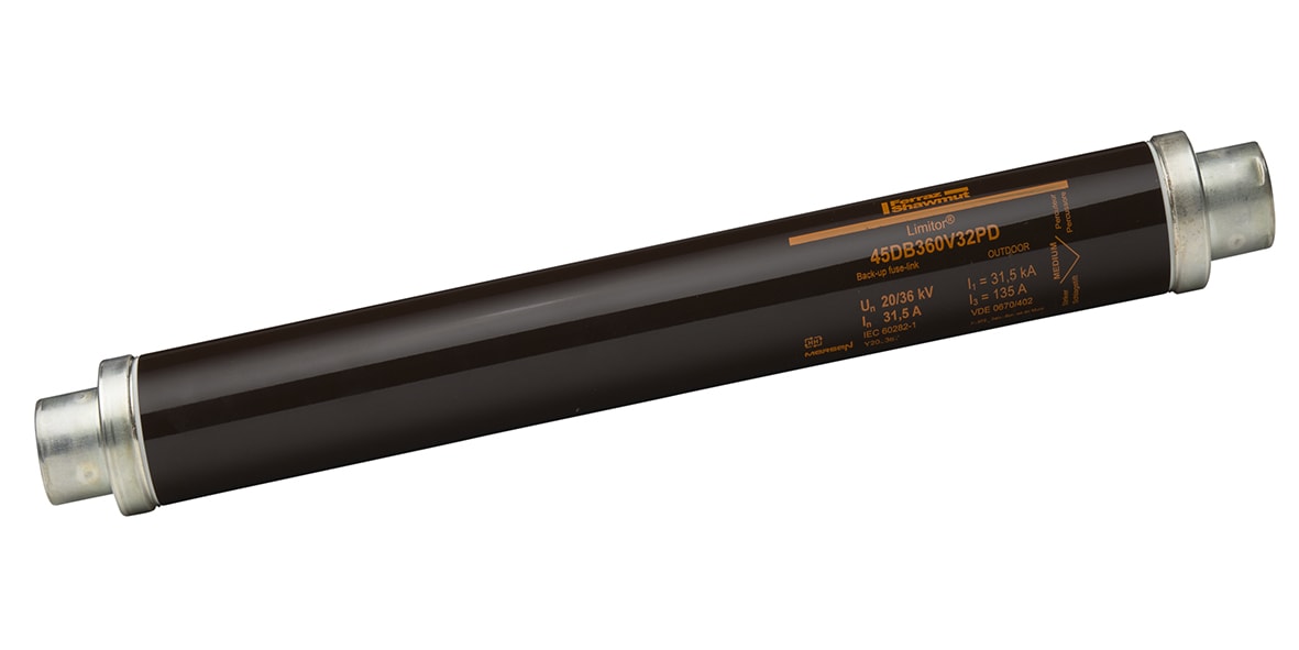 MERSEN - Fusibile di backup HV DIN VDE T402 36kVAC 31.5A d65mm, L537mm Percussore 80N