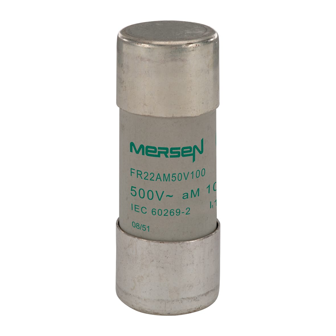 MERSEN - Fusibile cilindrico aM 22x58 CEI 500VAC 100A