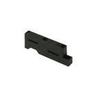 MERSEN - Busbar carrier 2-pole, 2 fixing holes with fixing hole for single installation
