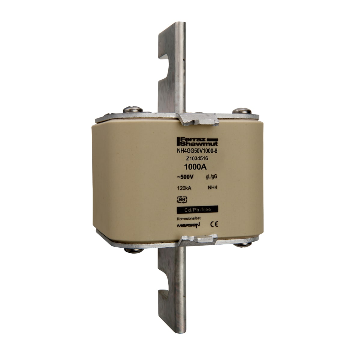 MERSEN - Fusibile NH4 gG 500VAC 1000A Placche Attive Indicatore Superiore