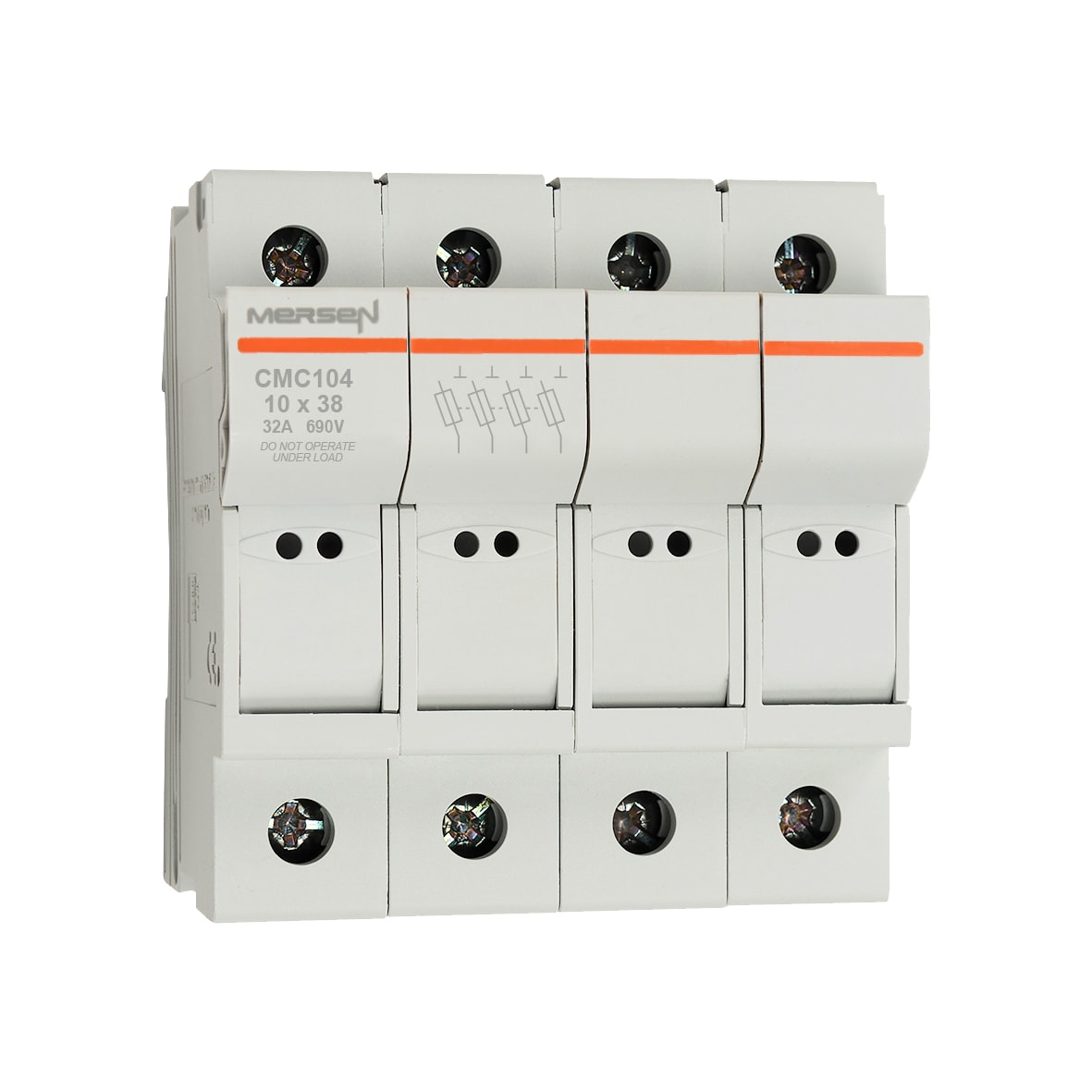MERSEN - Portafusibili 10x38 CEI 690VAC 690VDC 4 poli IP20