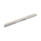 MERSEN - Busbar Pin 1-pole 212mm 10mm² cross section with insulation Pitch 17,8mm