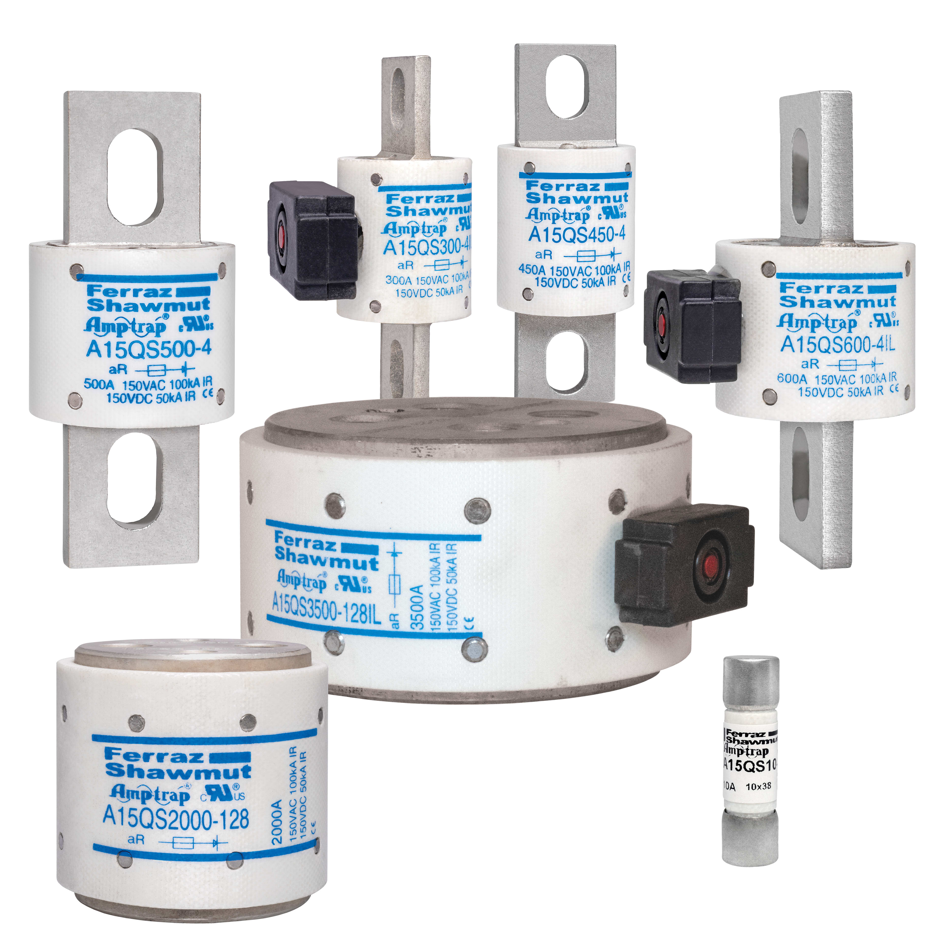 MERSEN - Fusibile ad alta velocità A15QS 150VAC 150VDC 90A Coltello Indicatore TI