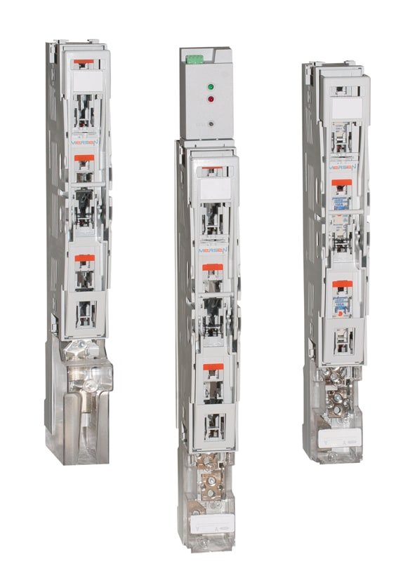 MERSEN - Sezionatore sottocarico NH 00 160A 1x3 p Sist. Bb 100mm Terminale a V FM pronto