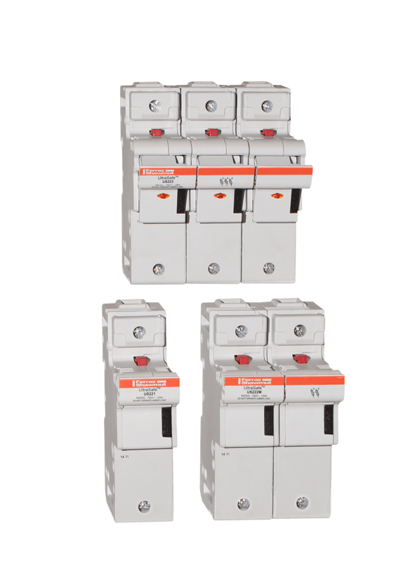 MERSEN - Portafusibili 800VAC 1000VDC UL 22x58 1 polo+N Microcontatto IP20