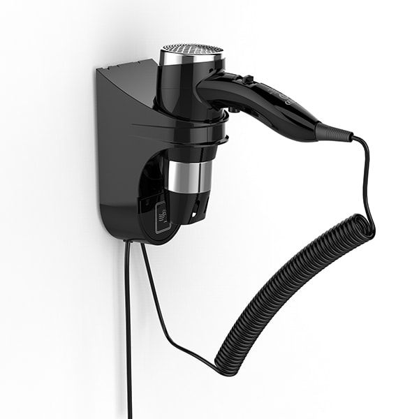 MO.EL - ASCIUGACAPELLI NERO 1600W SWAN 7200