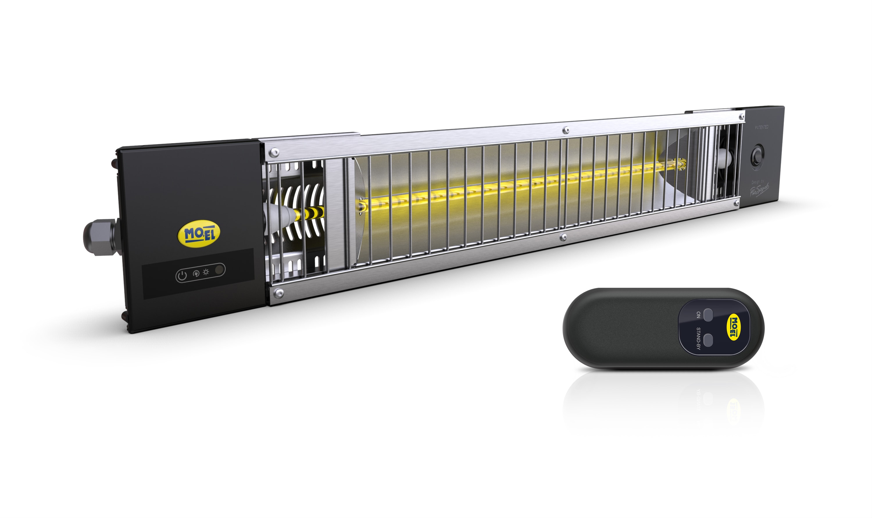 MO.EL - PETALO 1200W IR-B S.SCHUKO TELECOMANDO