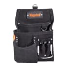 KAPRIOL - BORSA IN PELLE NERA 5 TASCHE