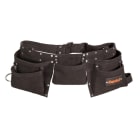 KAPRIOL - BORSA IN PELLE NERA 8 TASCHE