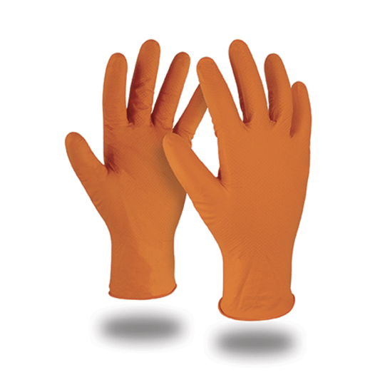 KAPRIOL - GUANTI SUPER GRIP NITRILE ARANCIO-50 PZ