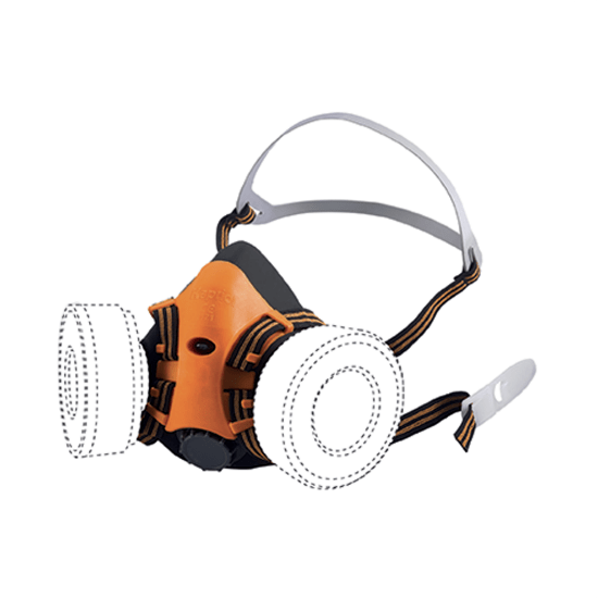 KAPRIOL - MASCHERA TWIN FLY + FILTRI P3