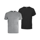 KAPRIOL - SET 2 T-SHIRT GRIGIO/NERO L