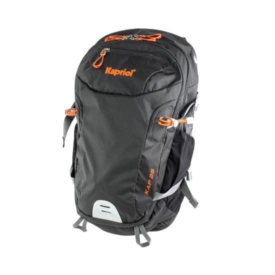 KAPRIOL - ZAINO NERO/ARANCIONE 25L