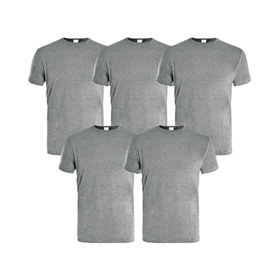 KAPRIOL - SET 5 T-SHIRT GRIGIO M