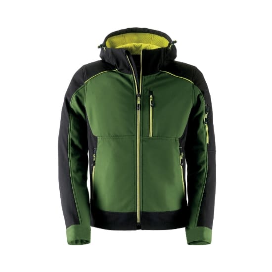 KAPRIOL - GIACCA DYNAMIC SOFTSHELL VERDE/NERO L